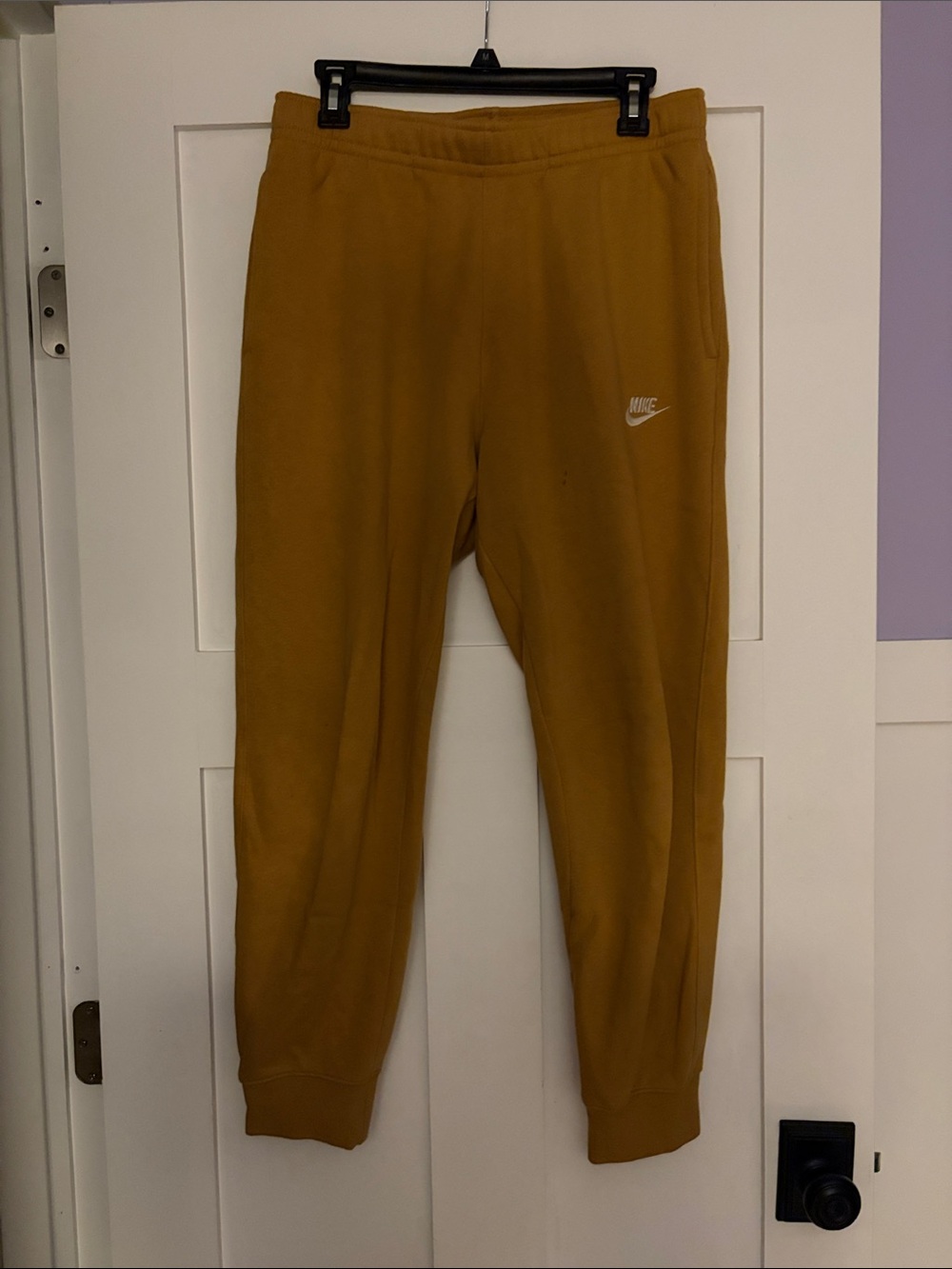 Nike Kids Mustard-Style Yellow Jogger Sweatpants